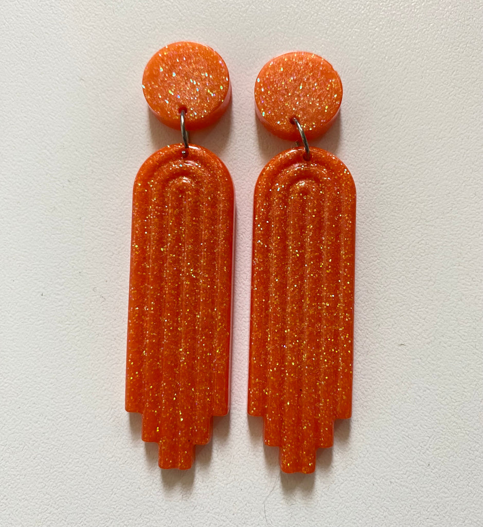 Art Deco Doll Earrings-Handmade Locally!