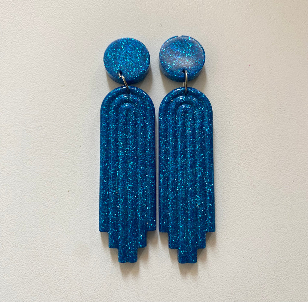 Art Deco Doll Earrings-Handmade Locally!