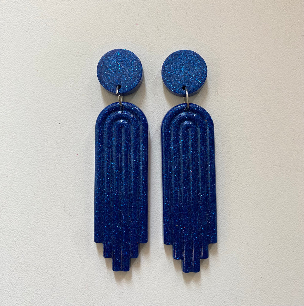 Art Deco Doll Earrings-Handmade Locally!