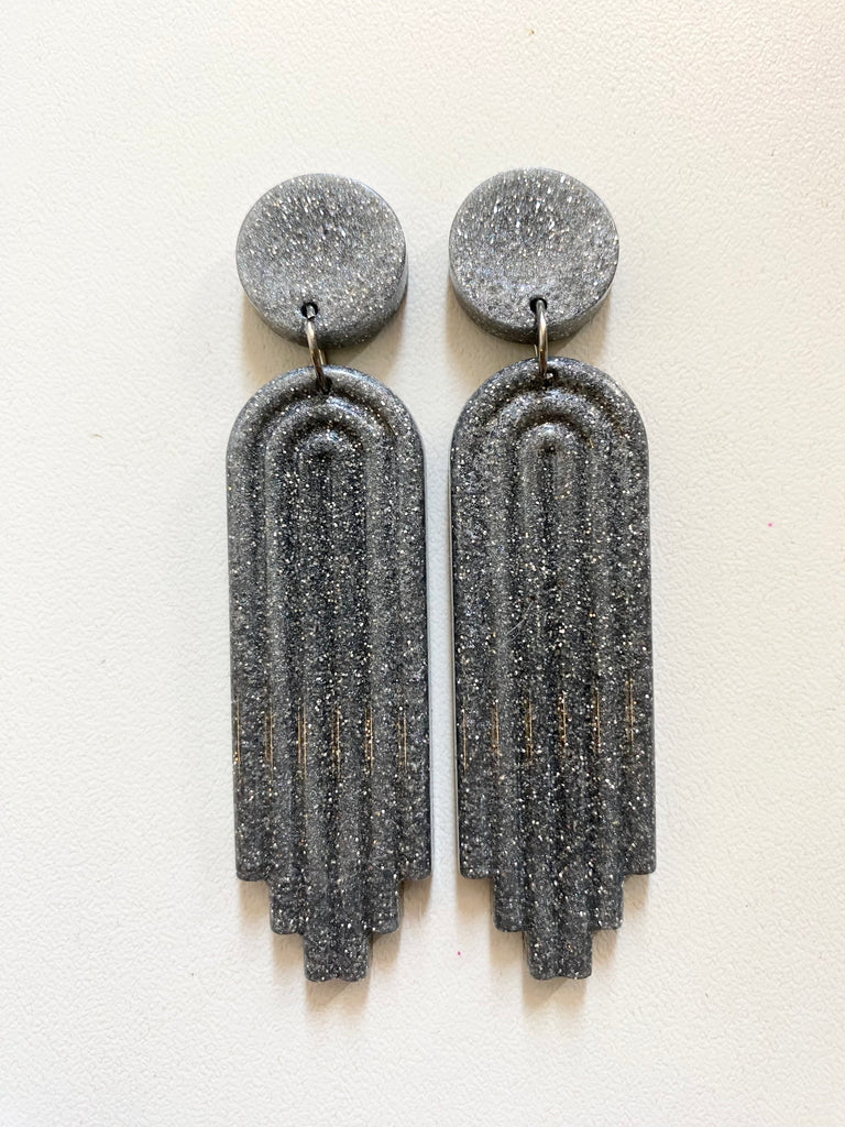 Art Deco Doll Earrings-Handmade Locally!