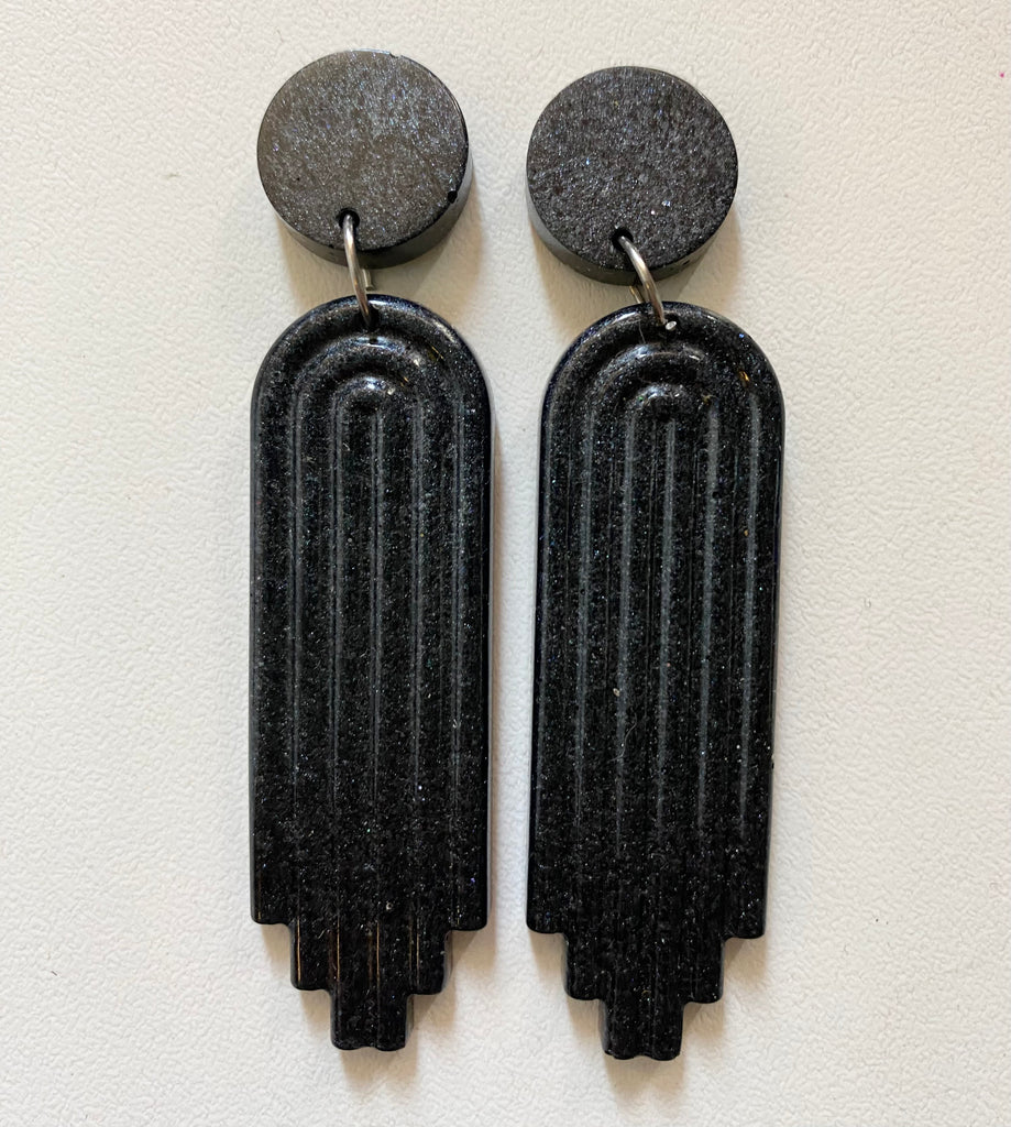 Art Deco Doll Earrings-Handmade Locally!