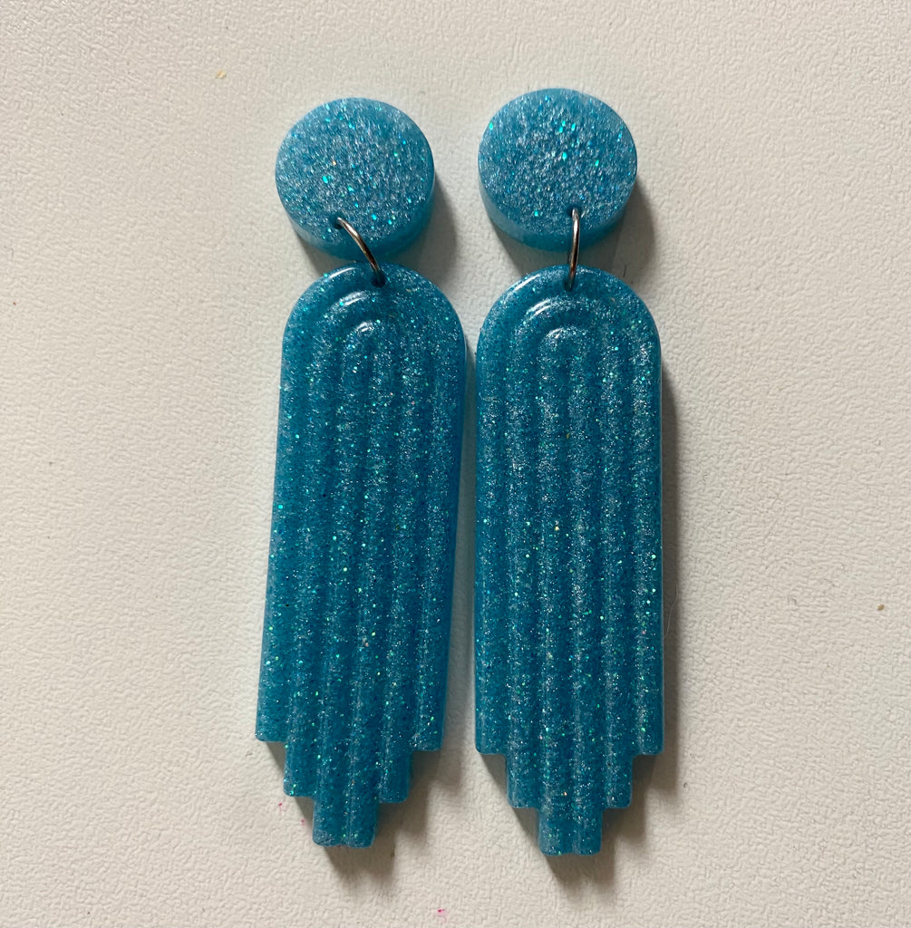 Art Deco Doll Earrings-Handmade Locally!