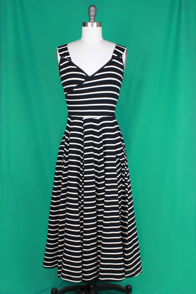 White Stripes Sonnet Dress