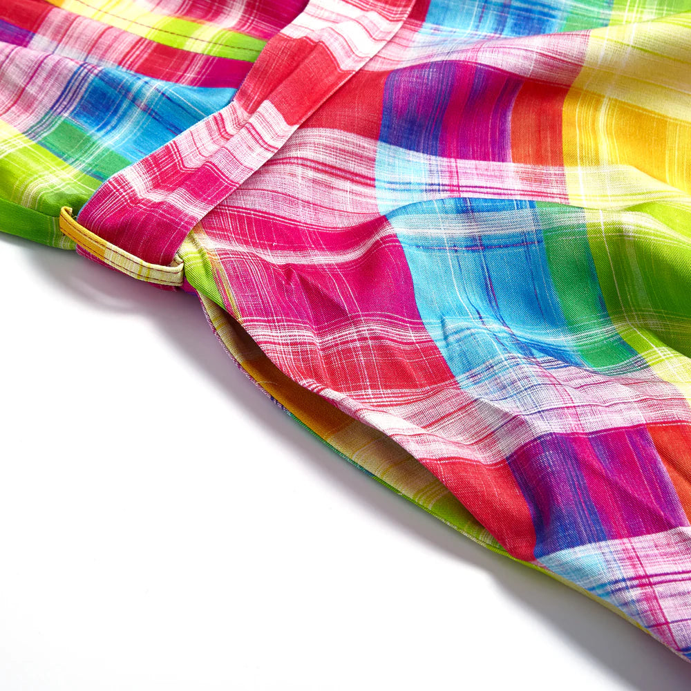 Rainbow Plaid Jubilee Dress