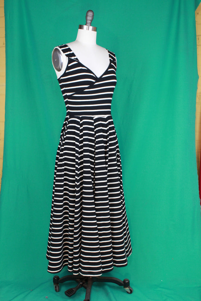 White Stripes Sonnet Dress