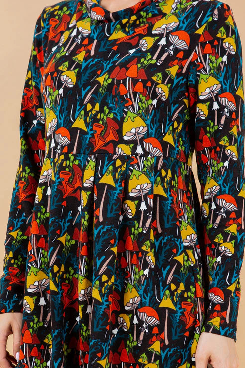 Trippy Mushrooms Soft Knit Dress