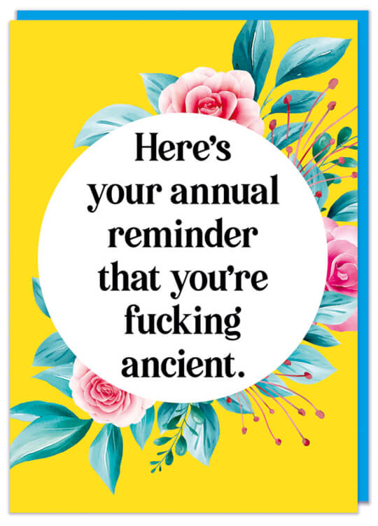 Here's Your Annual Reminder Card