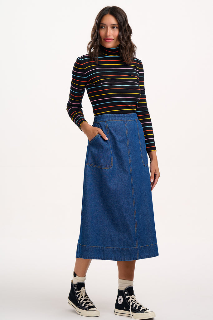 Joanna Denim Midi Skirt