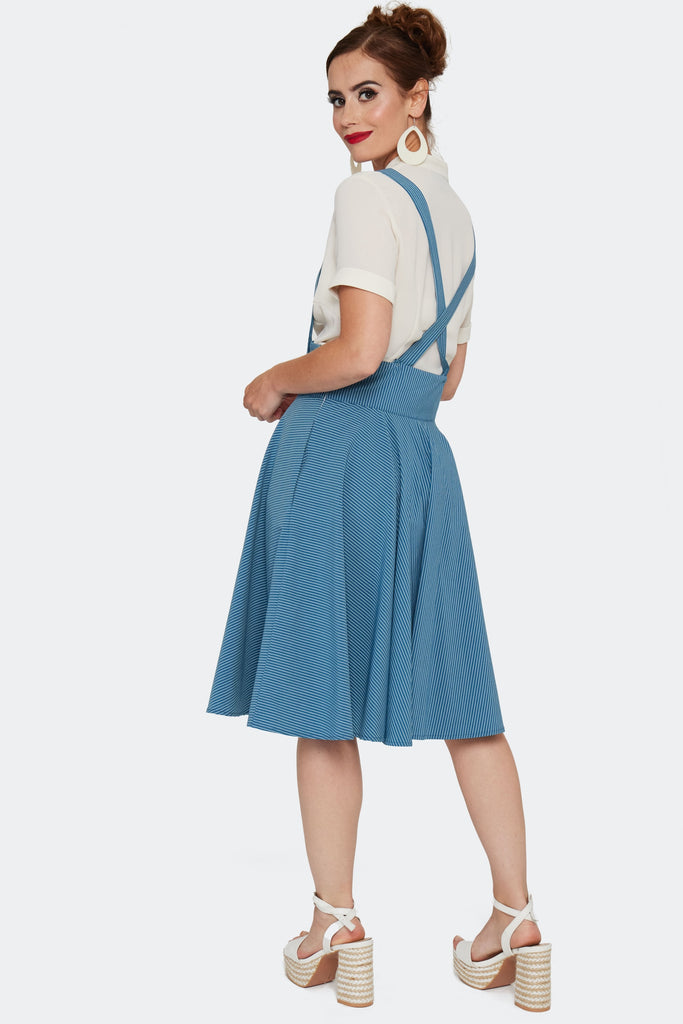 Pinstripe Supsender Skirt