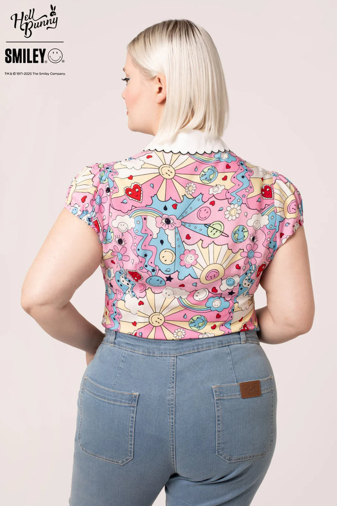 Hearts And Rainbows Loulou Blouse