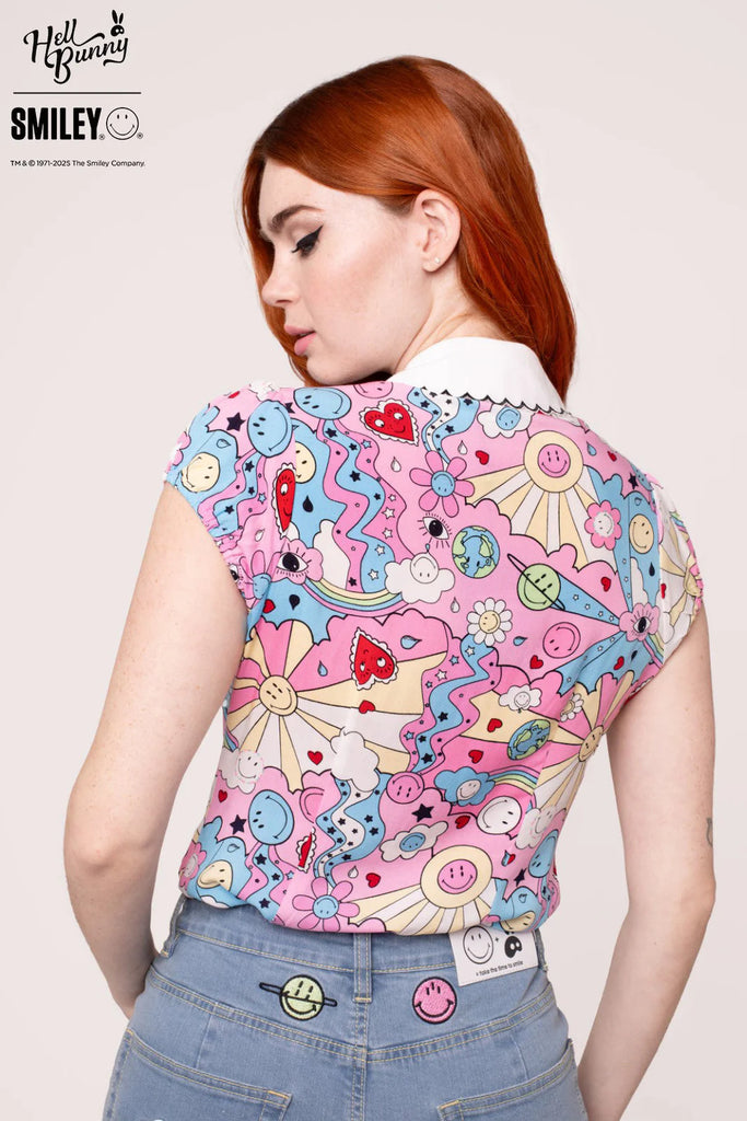 Hearts And Rainbows Loulou Blouse