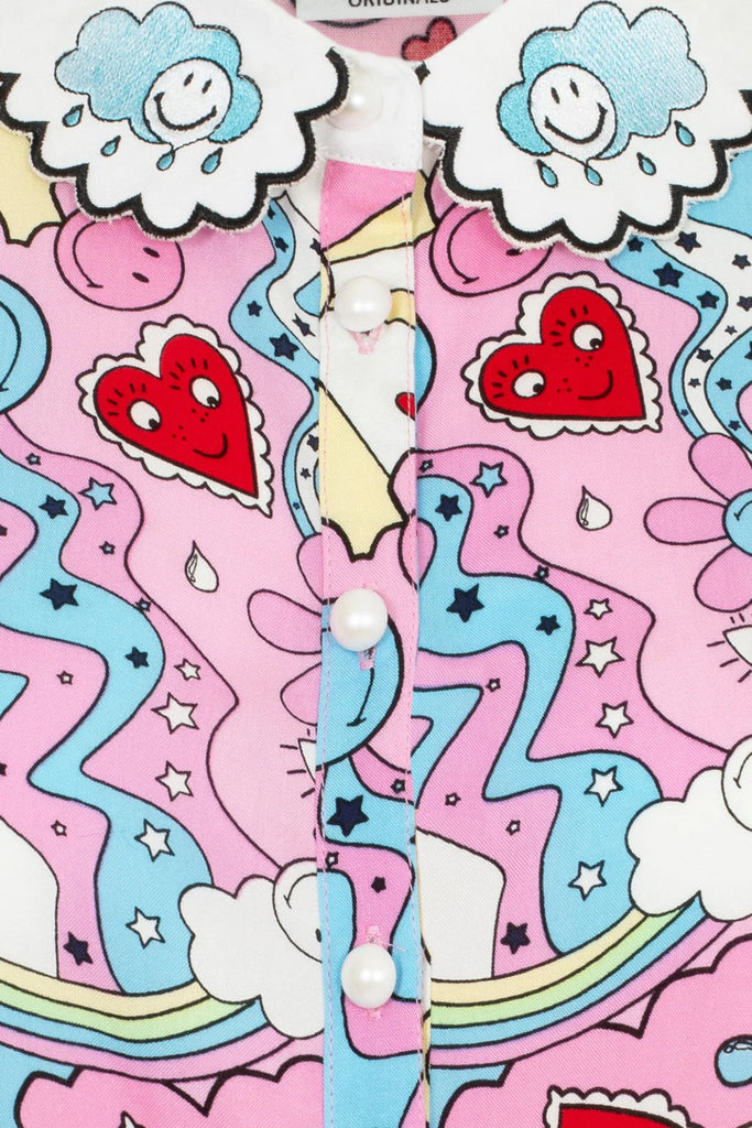 Hearts And Rainbows Loulou Blouse
