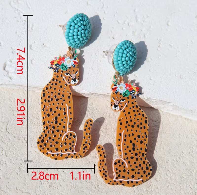 Ladylike Leopard Earrings