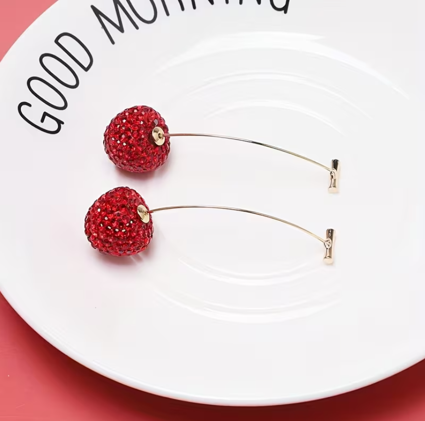 Sparkle Cherries Earrings