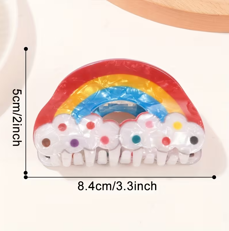 Rainbow Hair Claw