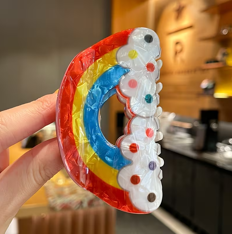Rainbow Hair Claw