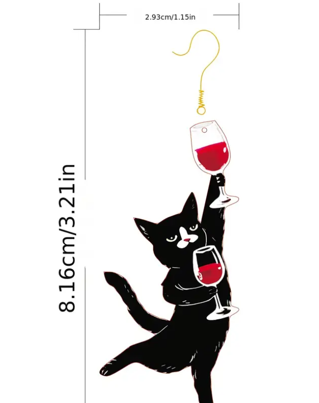 Tipsy Tuxedo Cat Earrings