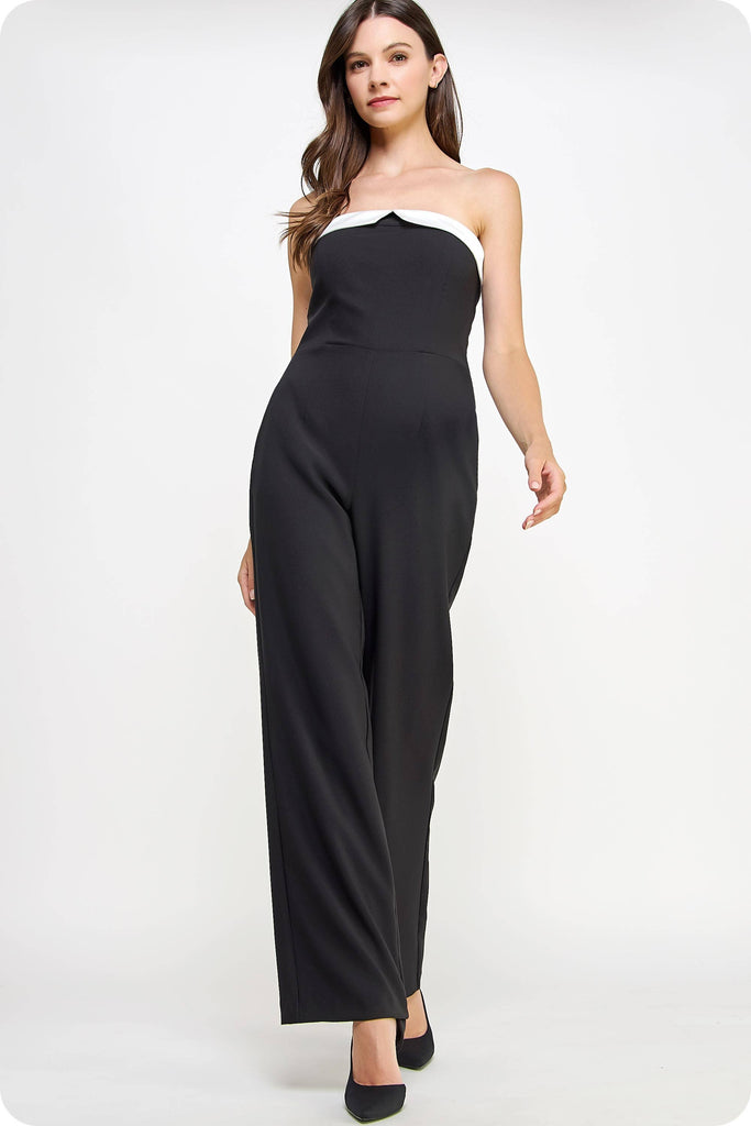 Tailored Tuxedo Jumpsuit