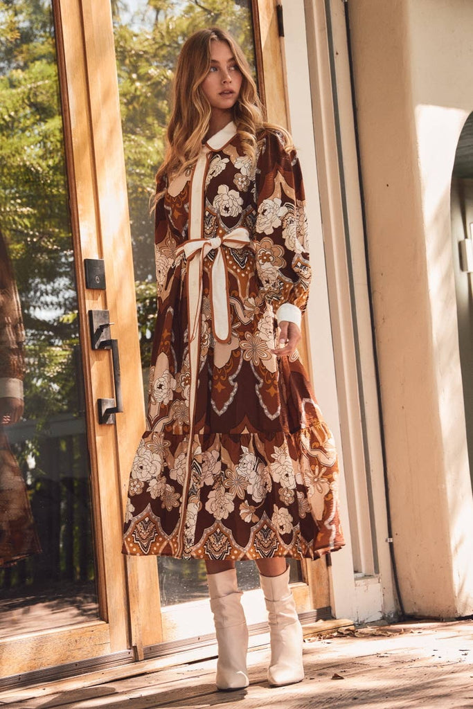Barcelona Retro Shirt Dress