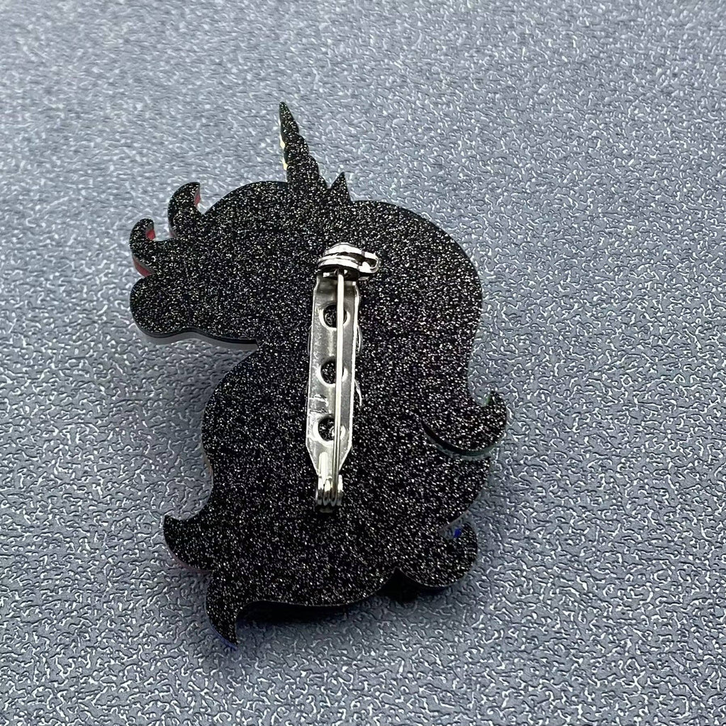 Unicorn Acrylic Brooch
