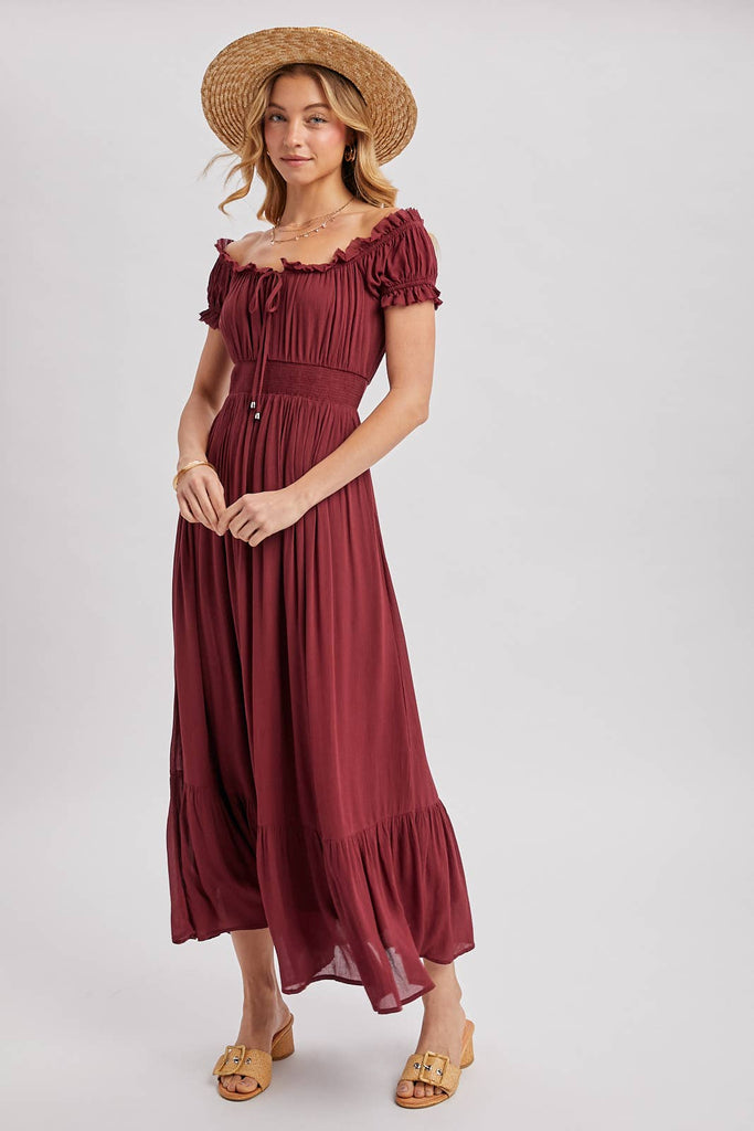 Sugar Plum Wine Maxi Dress