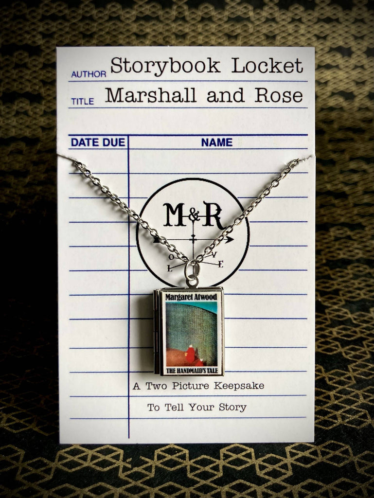 Book Locket Necklace - The Handmaid's Tale : Stainless Steel