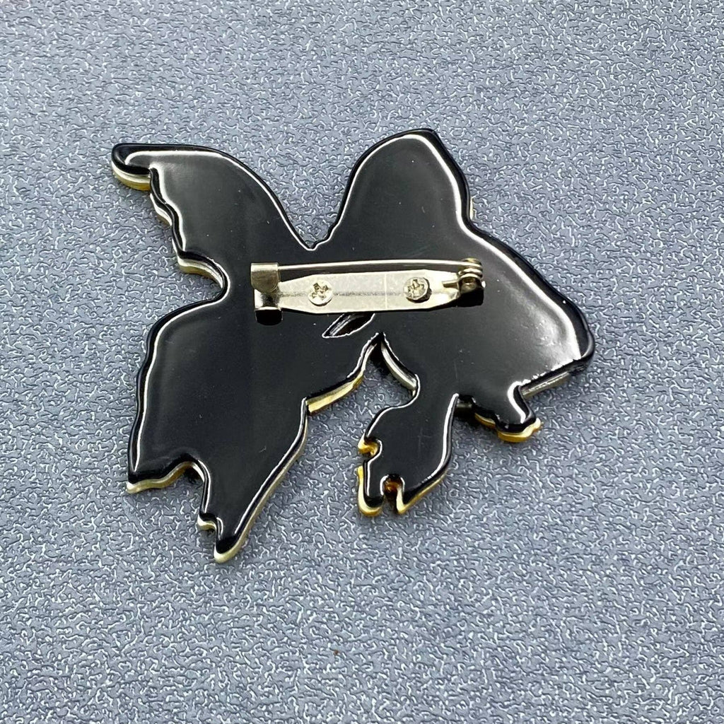 Acrylic Goldfish Brooch