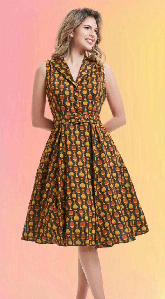 Mid Century Apple Dress