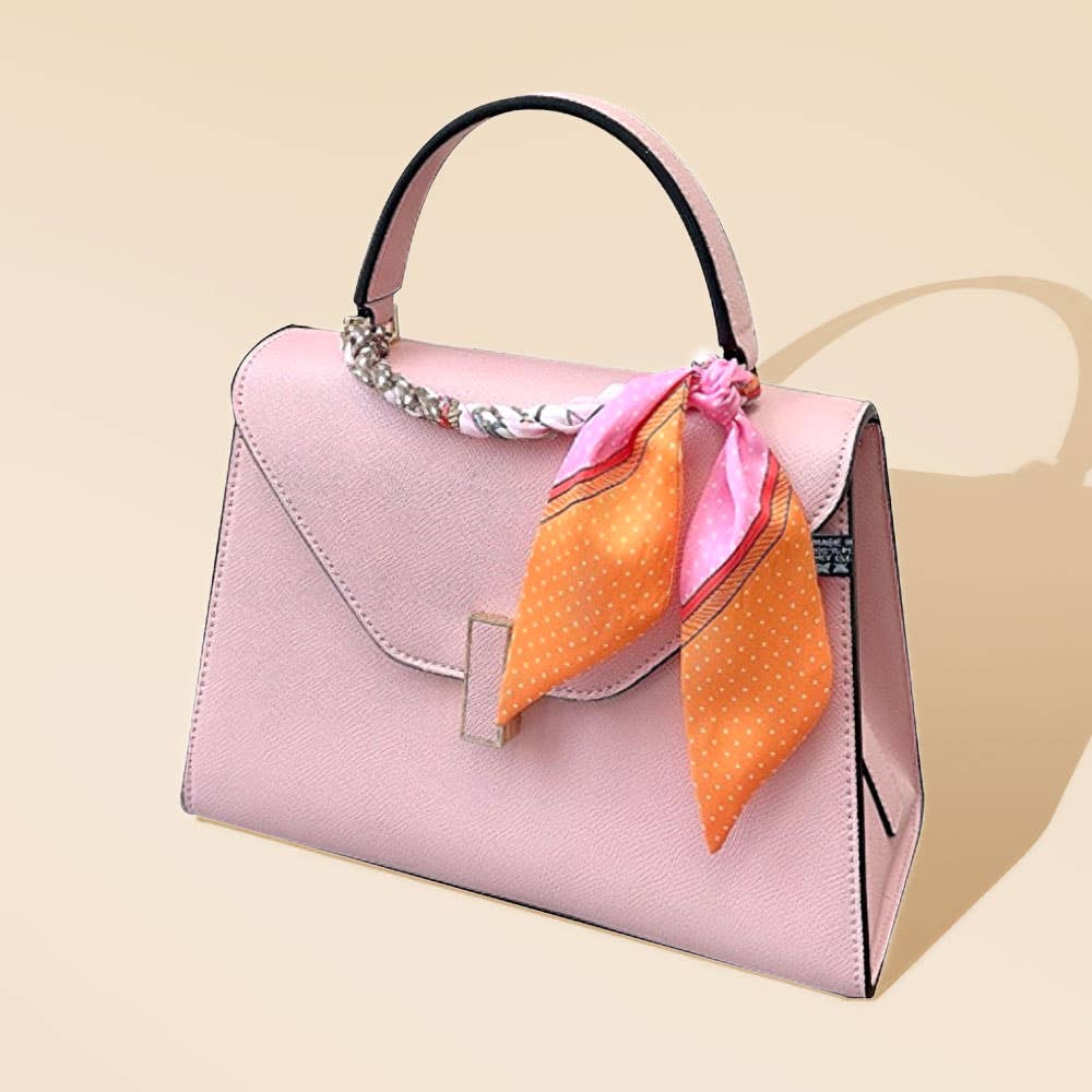 Bicycle Printed Twilly Scarf
: Pink