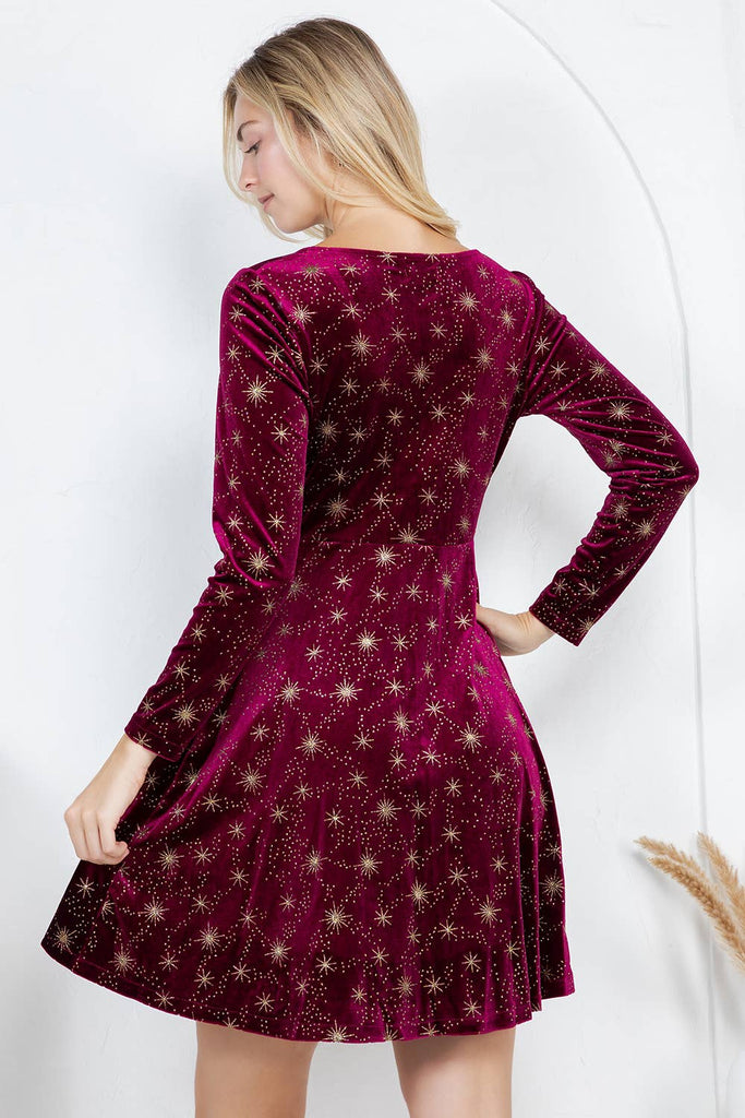 Celestial Velvet Dress