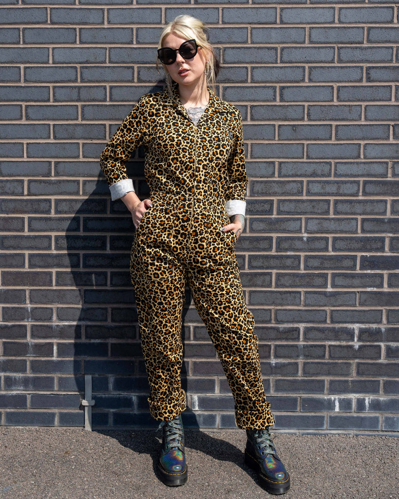 Classic Leopard Print Boiler Suit
