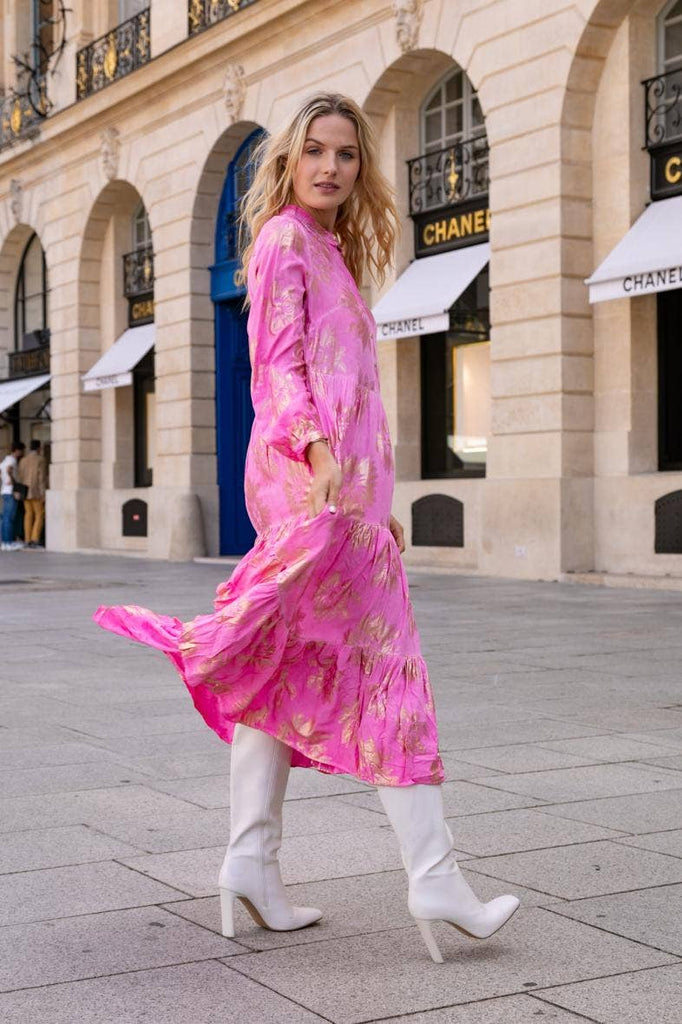 Gilded Peonie Flowy Dress