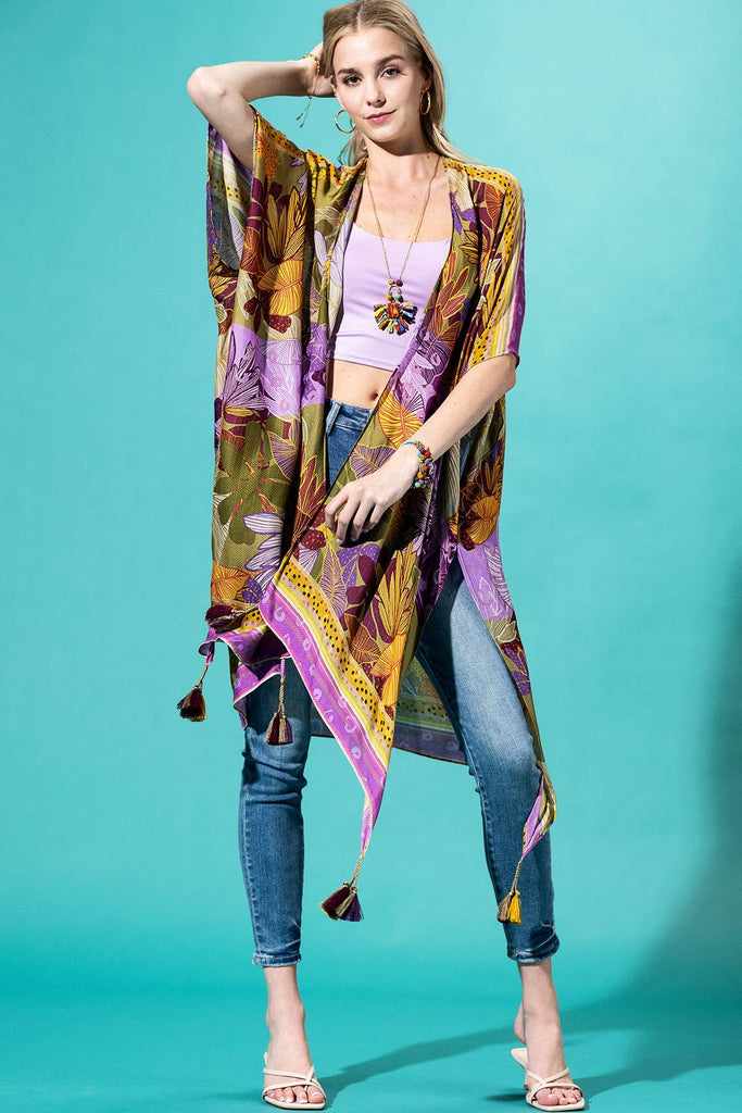 Safari Kimono: Amethyst Grove