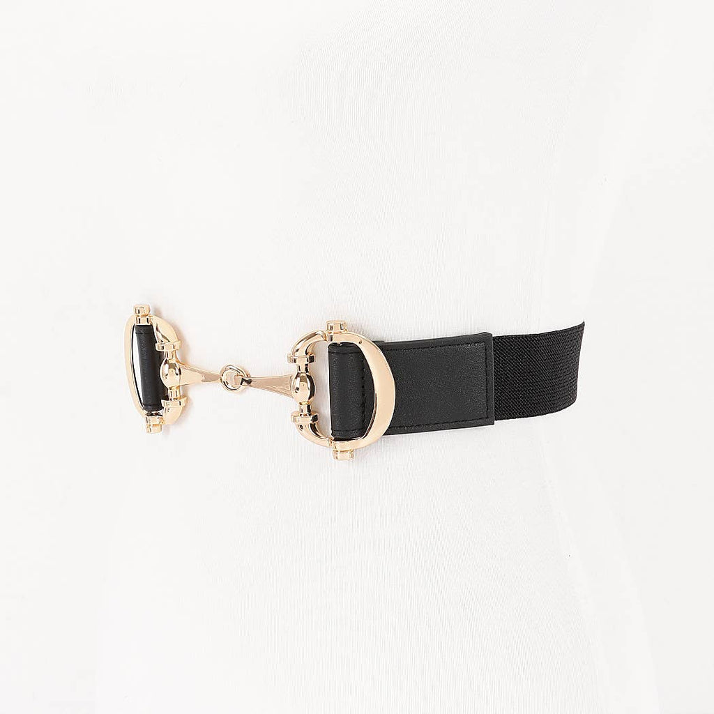Horse Bit Buckle Stretch Belt