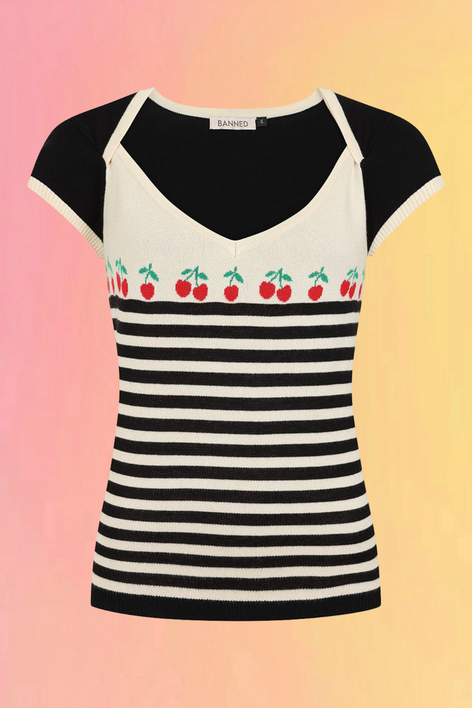 Black Josie Cherry Jumper