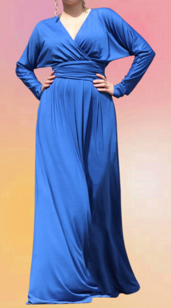 Sapphire Jersey Maxi Dress