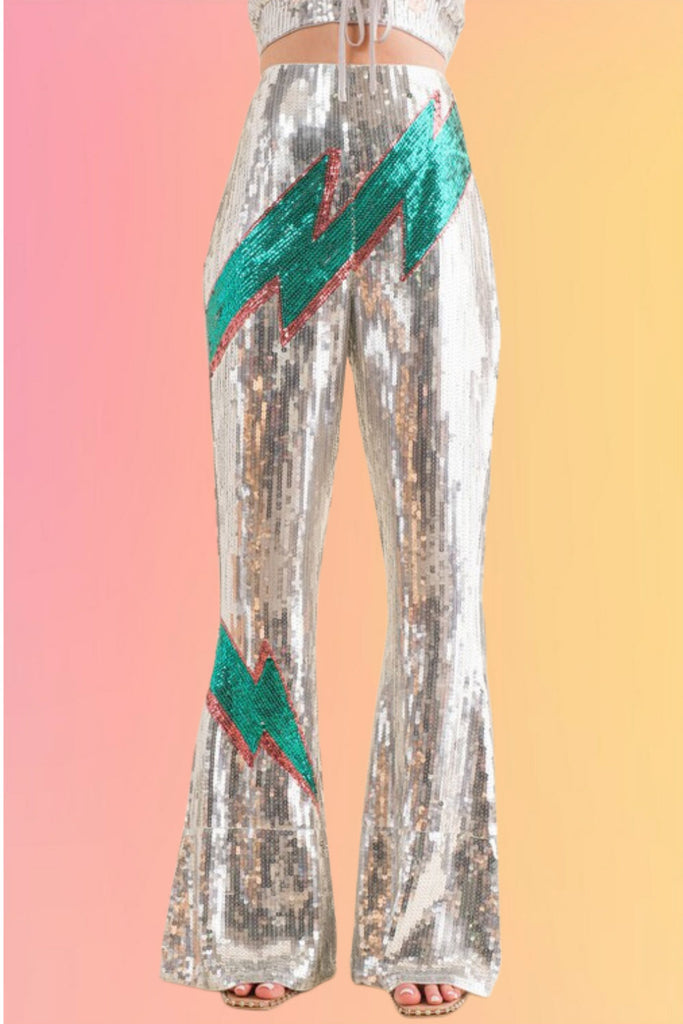Bowie Bolt Sequin Pants