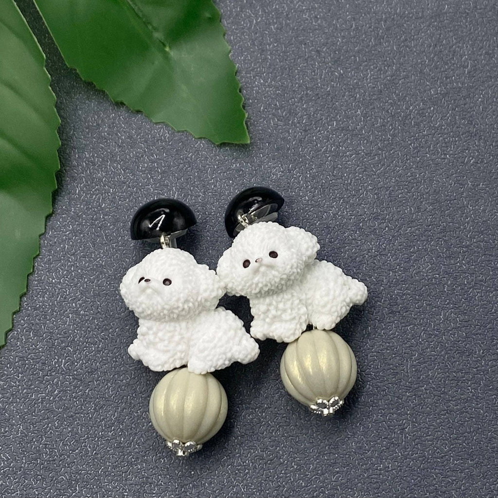 Cute Dog Dangle Earrings