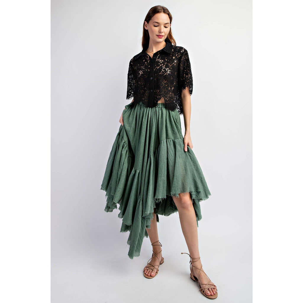 Scalloped Lace Blouse