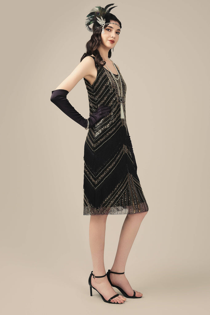 Art Deco Beaded Flapper Dress