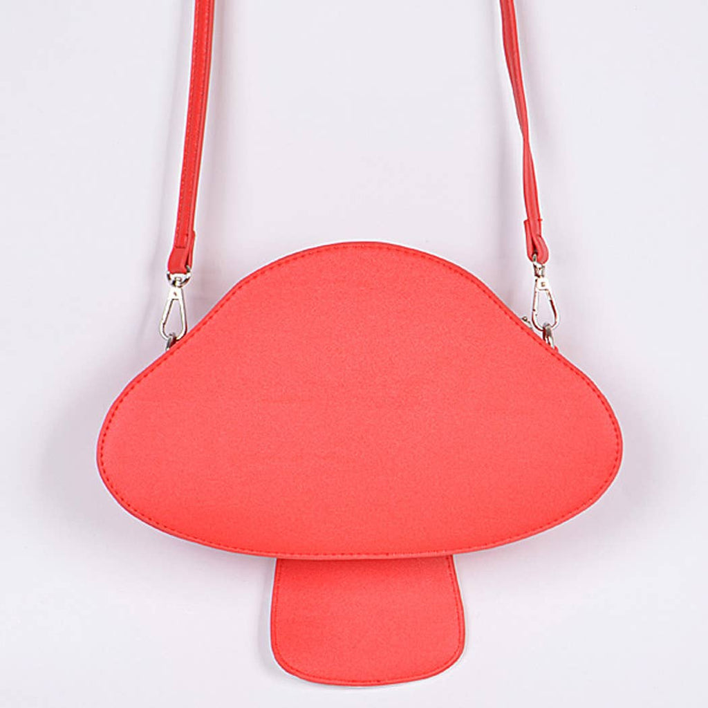 Mushroom Crossbody Bag: Camel