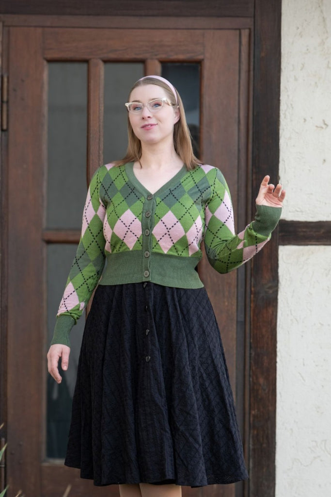Argyle Awhile Cardigan