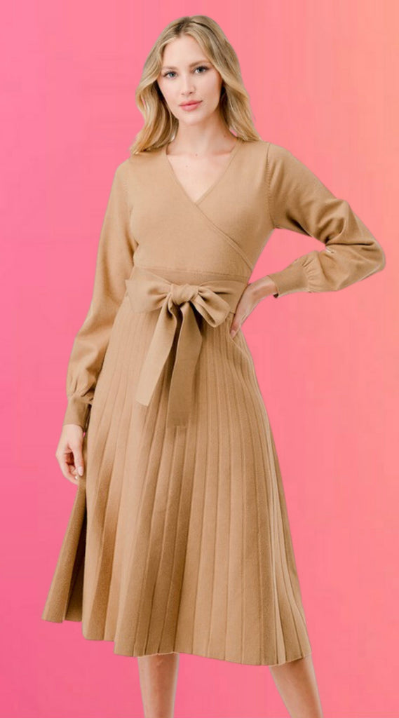 Camel Chameleon Sweater Dress