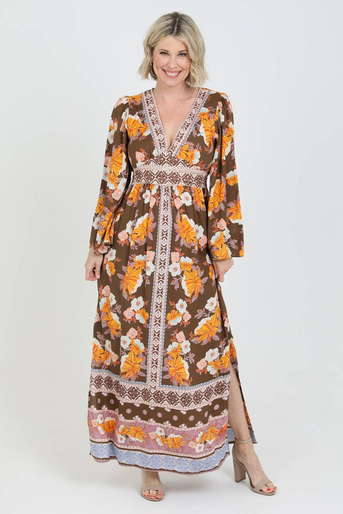 Retro Romp Boho Maxi Dress