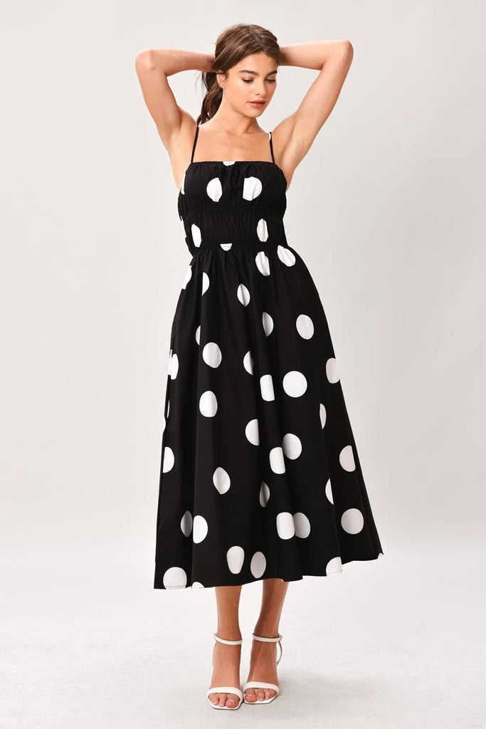 Lots Of Dots Cotton Midi Dress
