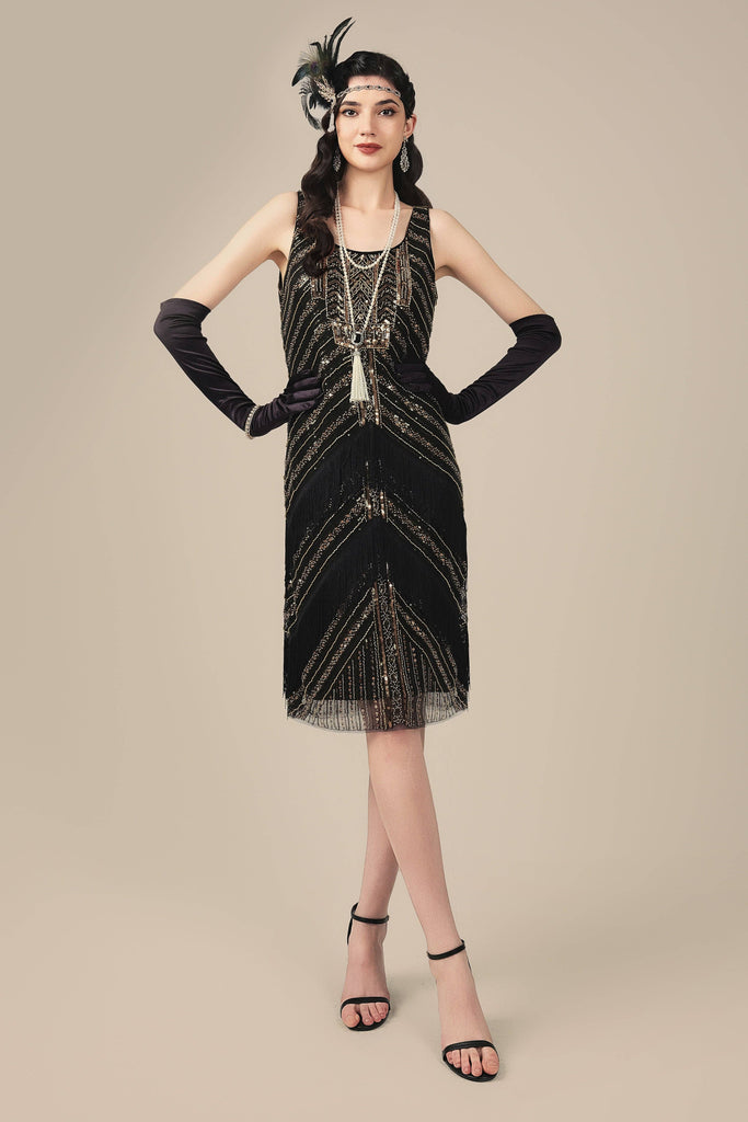 Art Deco Beaded Flapper Dress