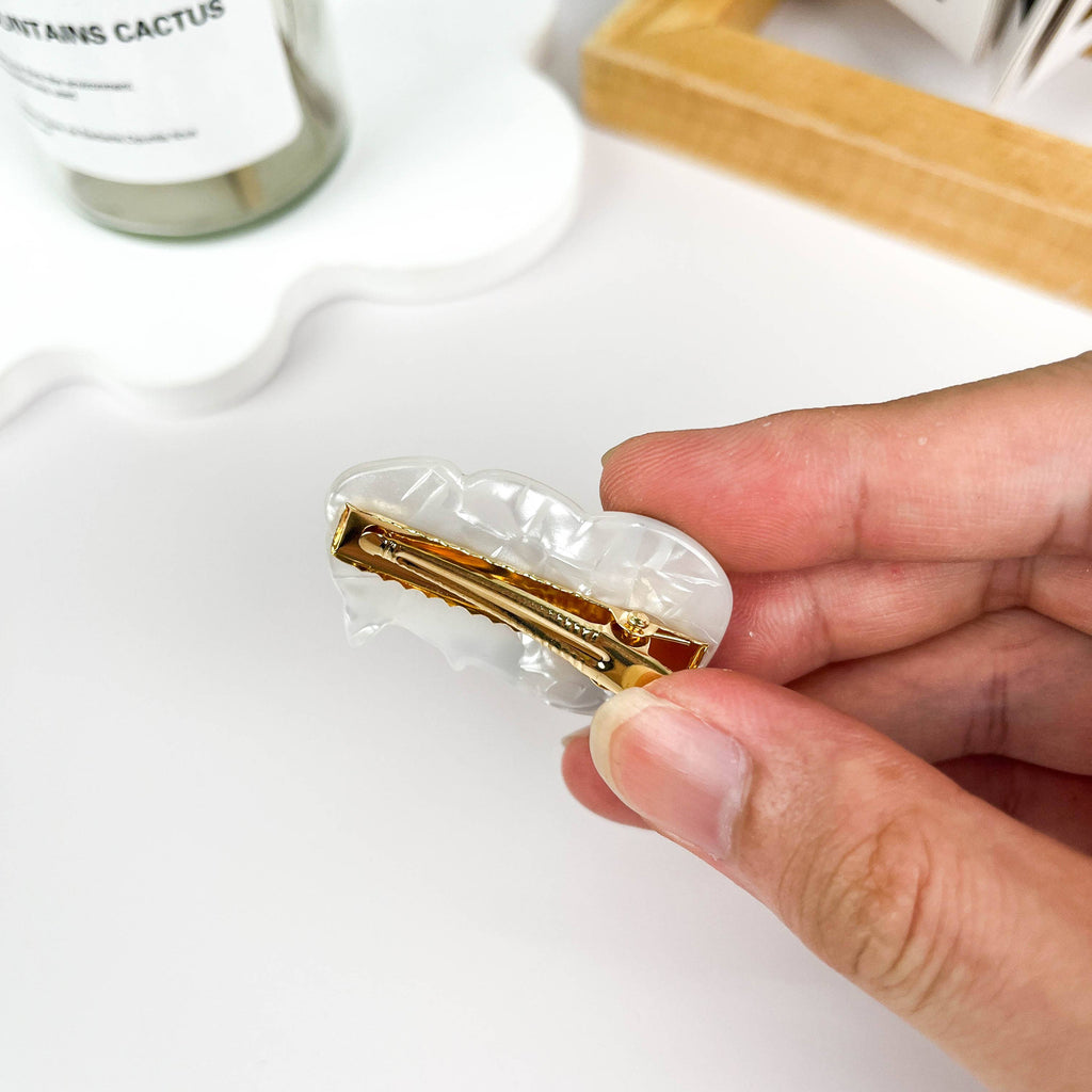 Fluffy Brown Puppy Hair Clip