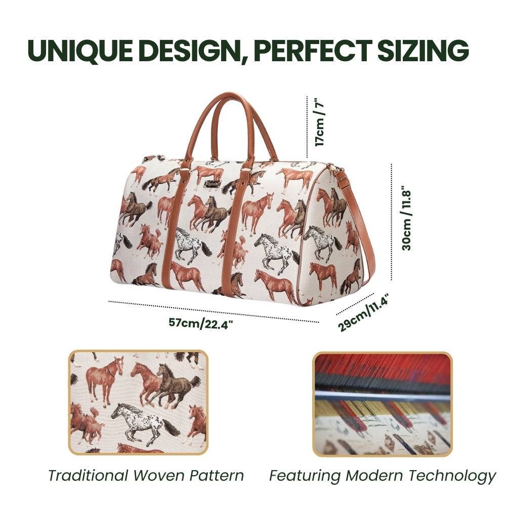 Cowgirl Tapestry Overnight Bag