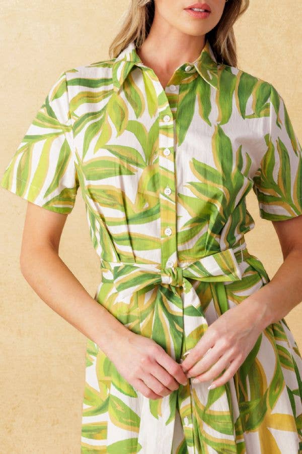 Fern Garden Tea Dress- Only S (XS)