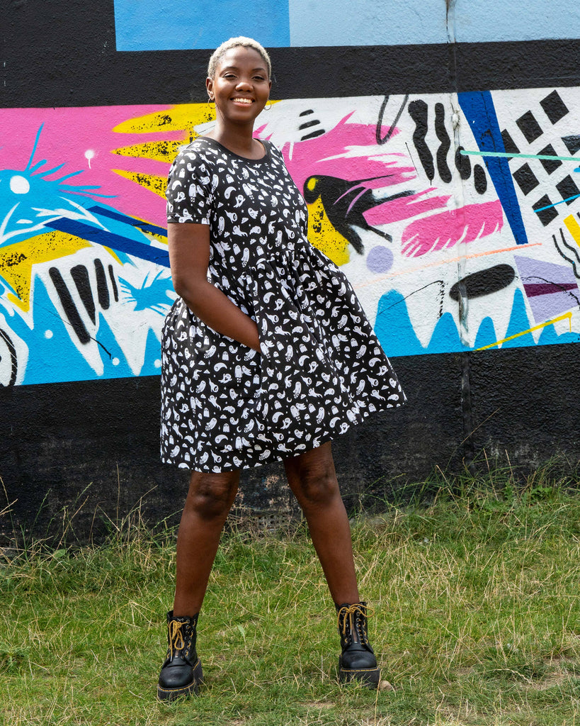 Ghosties Oversized Smock Dress